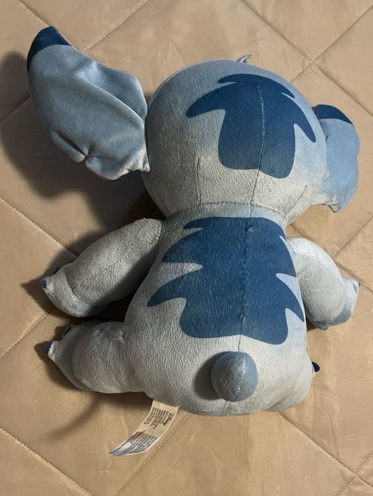 Disney Stitch Stuffed Alien Toy from Lilo & Stitch Movie Soft Sitting Blue Plush 3