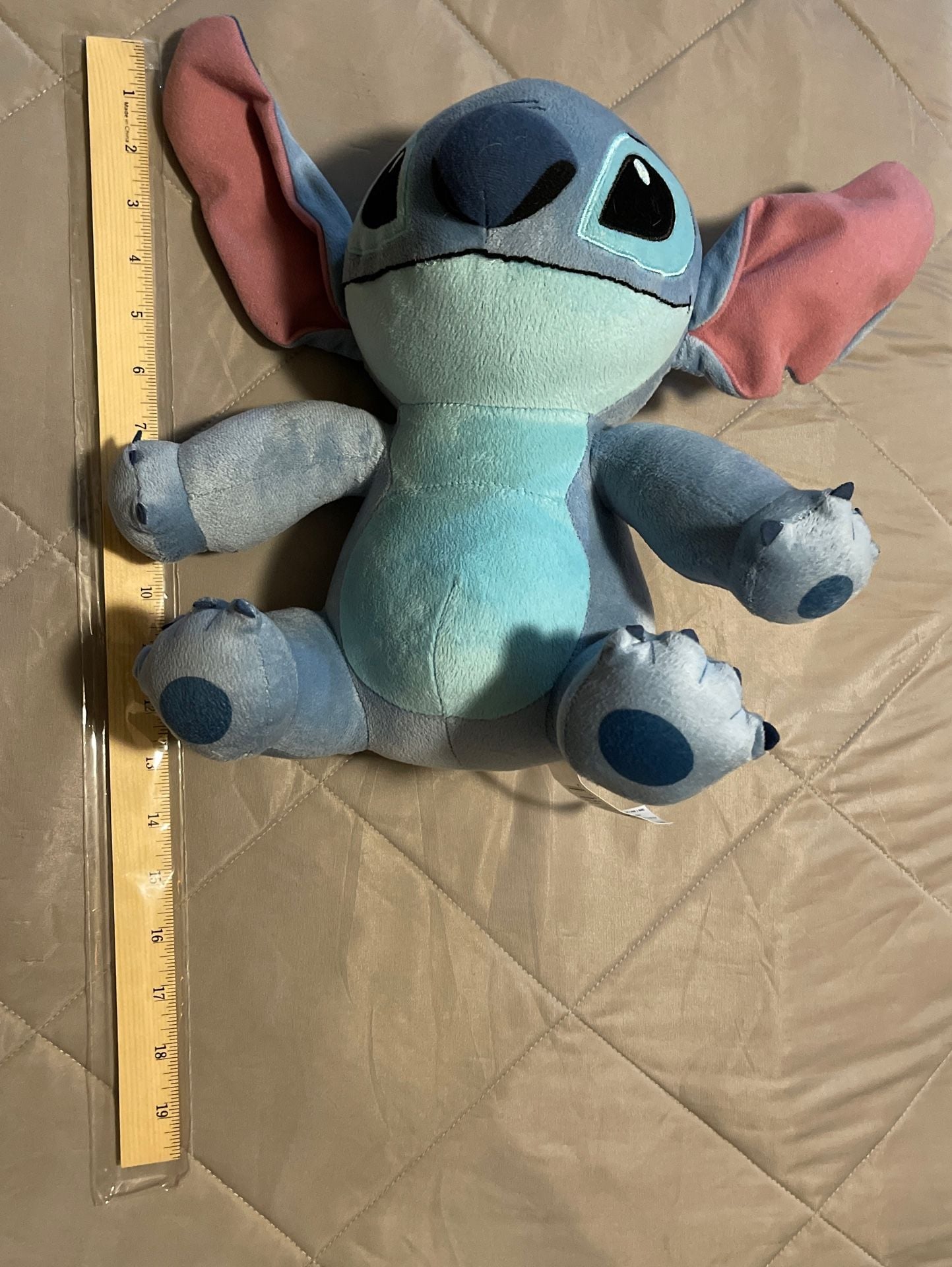 Disney Stitch Stuffed Alien Toy from Lilo & Stitch Movie Soft Sitting Blue Plush 4