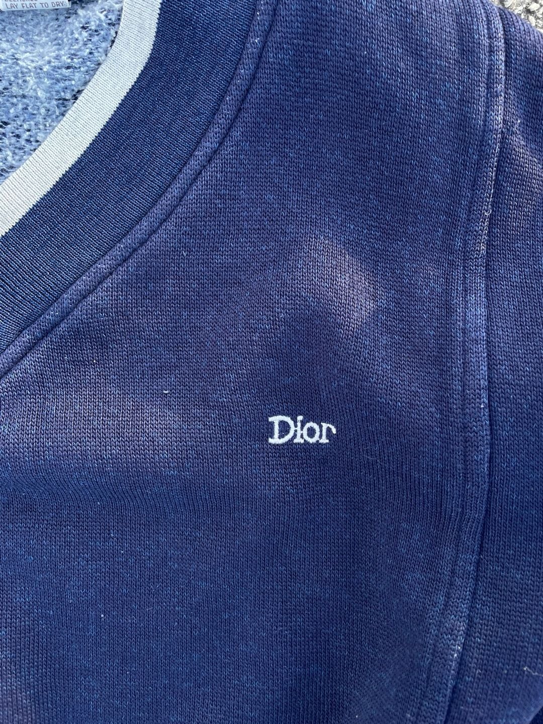 Vintage Christian Dior Monsieur Navy Blue V-Neck Tracksuit Set 3