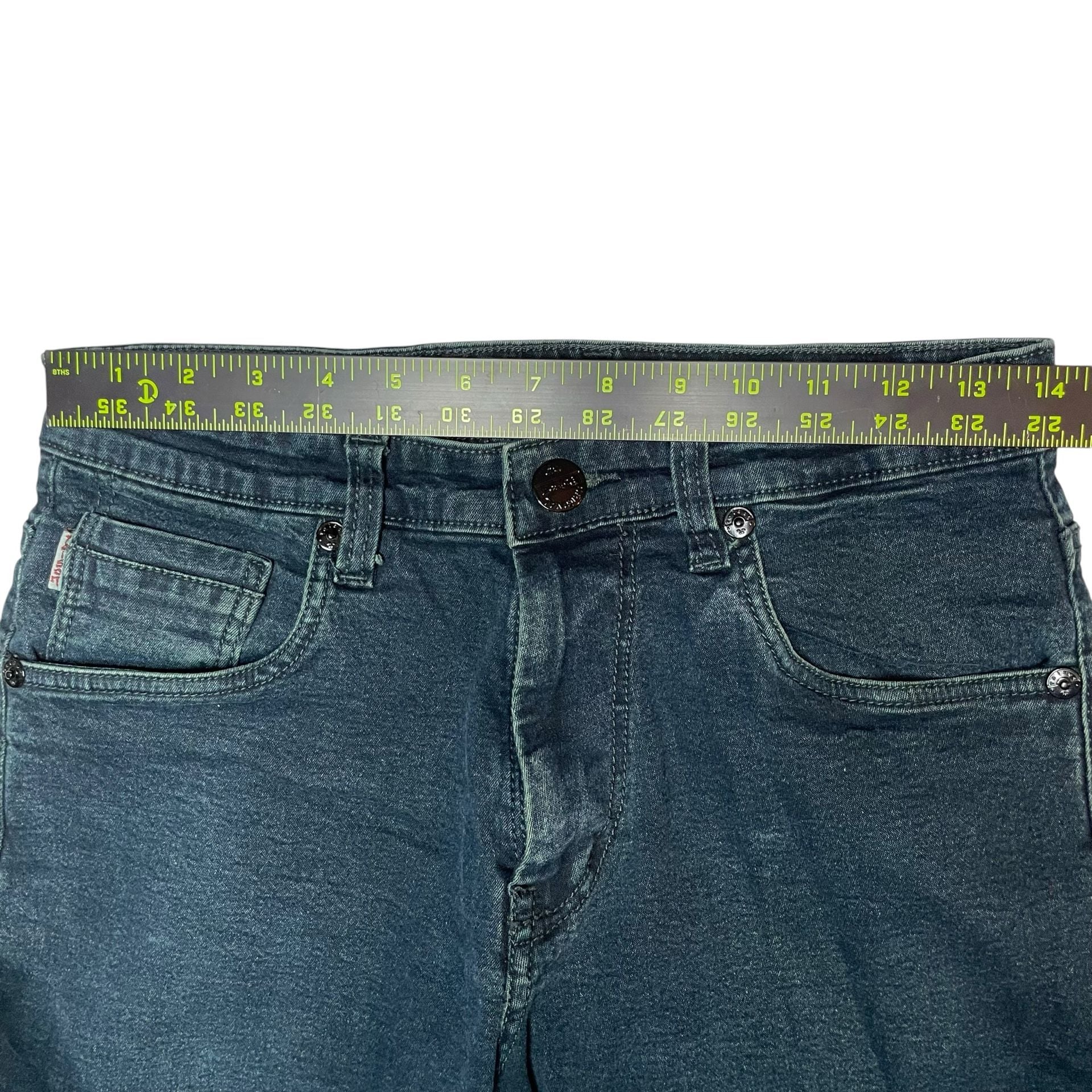 Poison Jeans 500 True Blue Denim Slim Fit Mens 32x34 Dark Wash 4