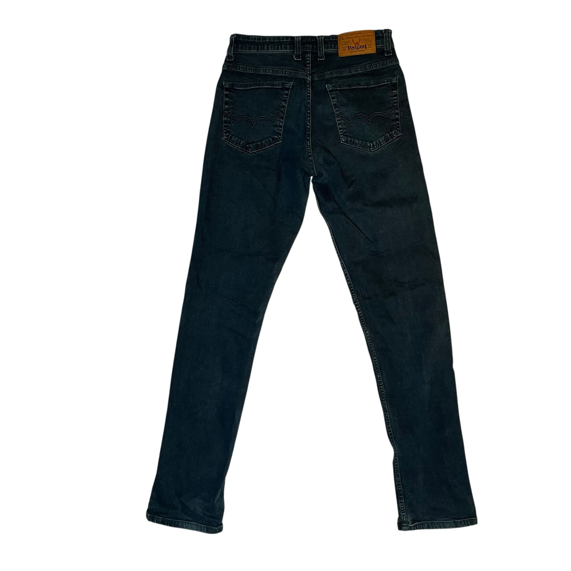 Poison Jeans 500 True Blue Denim Slim Fit Mens 32x34 Dark Wash 7