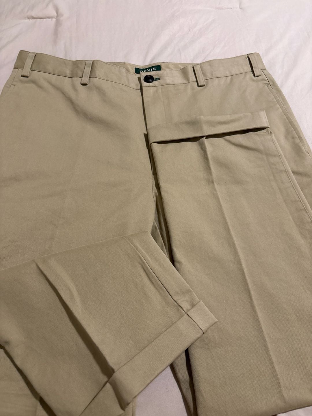 Orvis Chino Pants Men's Size 38 Khaki 100% Cotton RN 70534 2