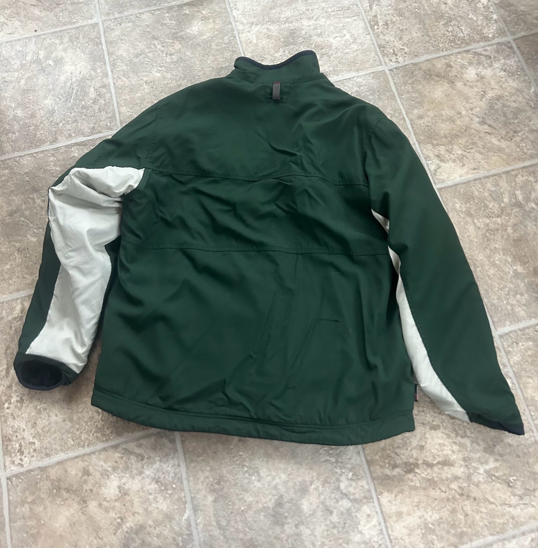 Vintage Abercrombie & Fitch Reversible Fleece Canvas Utility Jacket Green Black 11