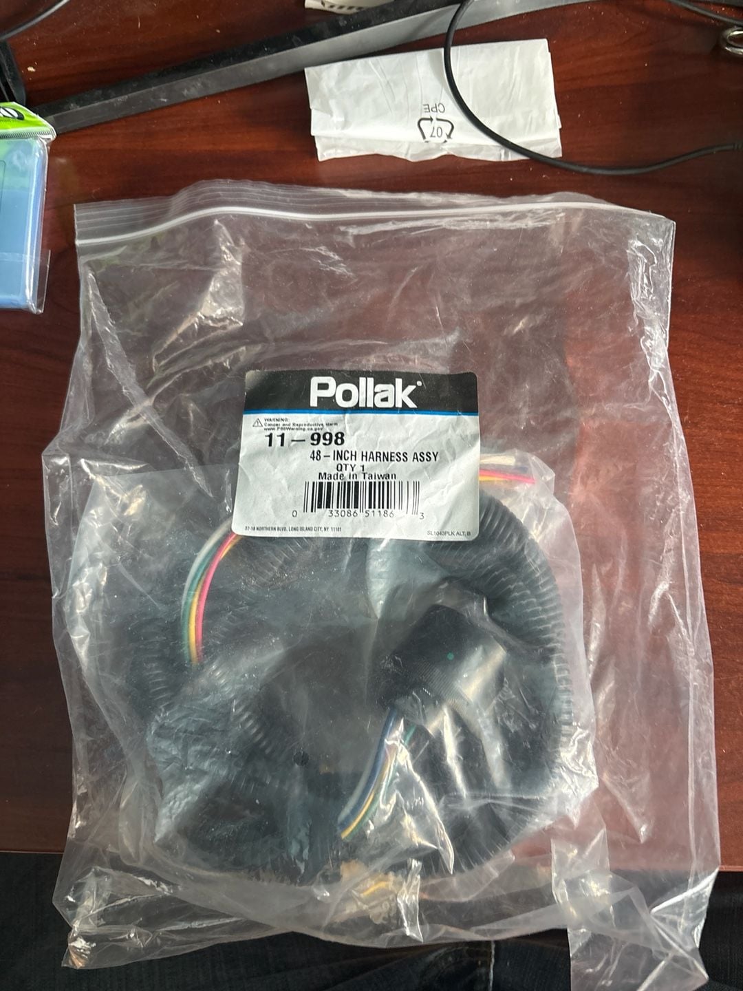Pollak 11-998 4' Pigtail Replacement Wiring Harness for RV 7-Way Socket 2