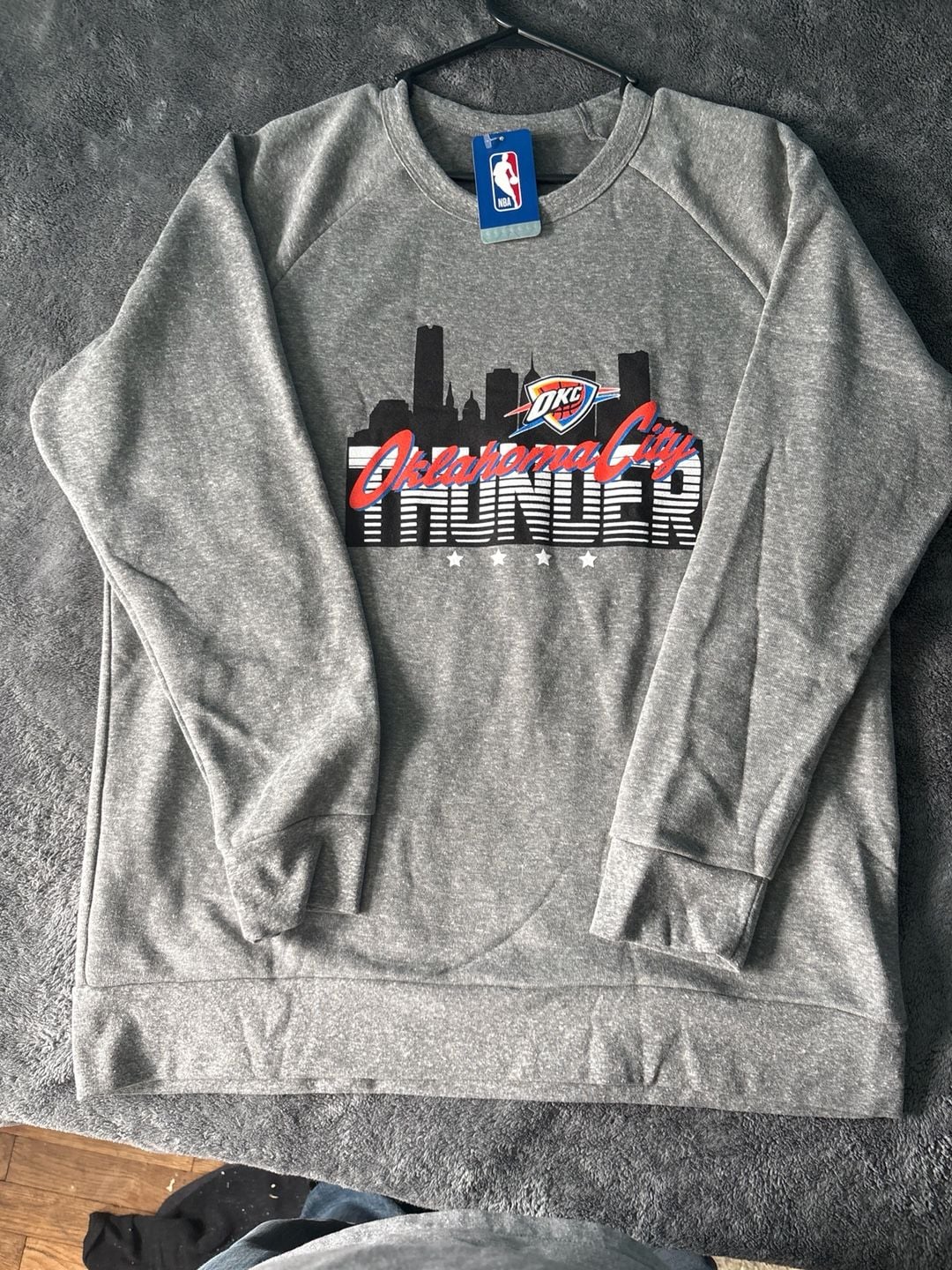 Oklahoma City Thunder Iconic Hometown Graphic Crew Sweatshirt 3