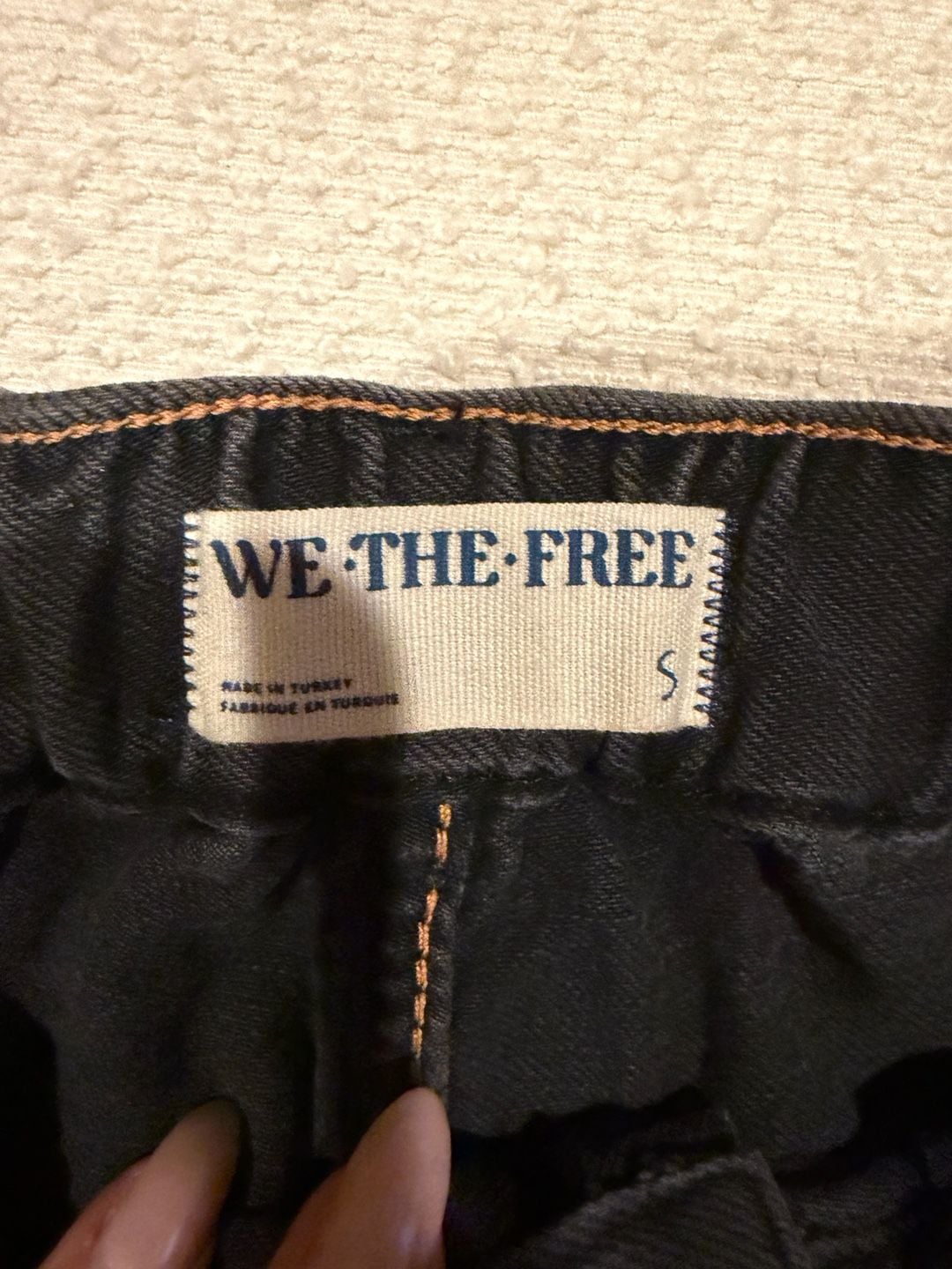 We The Free - Free People - Washed Black Denim Shorts - Size S 6