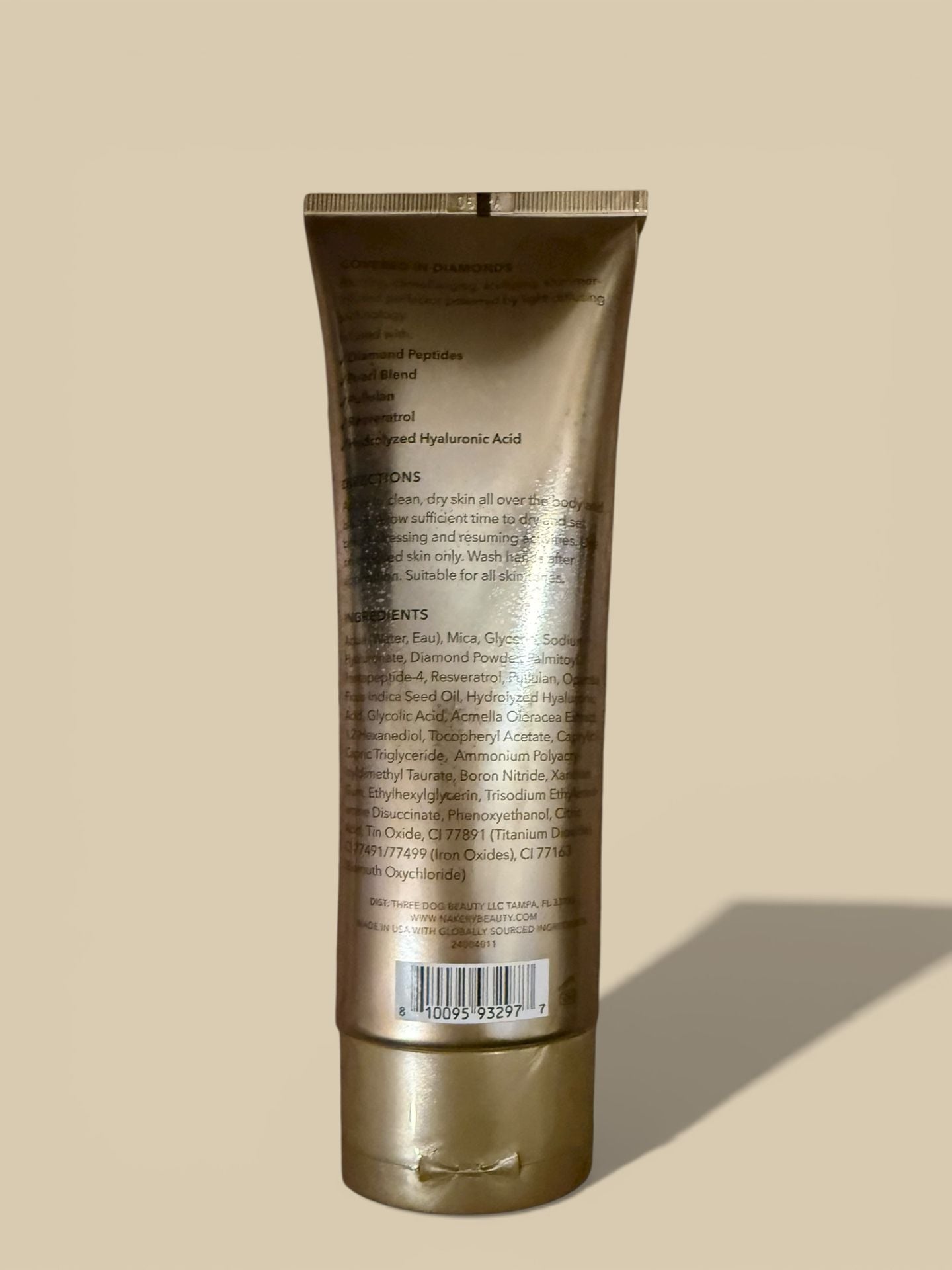 Nakery Beauty Diamond Glow Blur Perfector with Diamond Peptides + Pearls 200ml 4