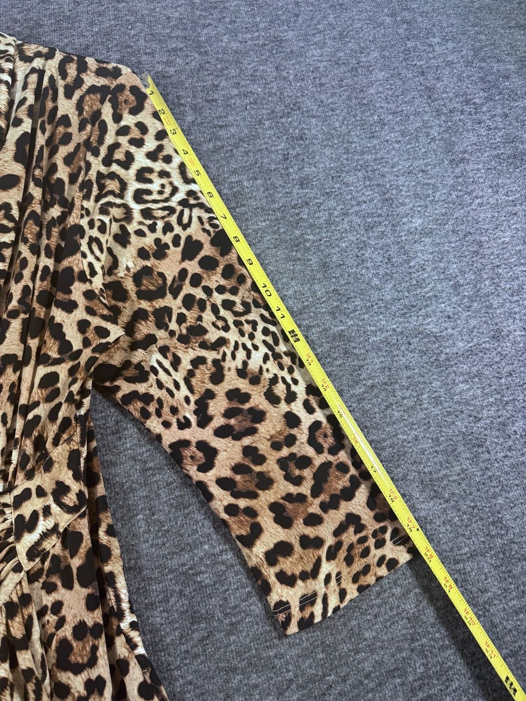 Karen Kane Leopard Print Faux Wrap Midi Dress XL 6