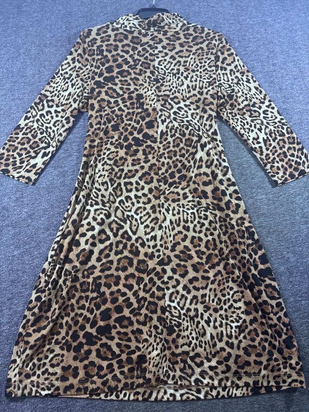 Karen Kane Leopard Print Faux Wrap Midi Dress XL 7