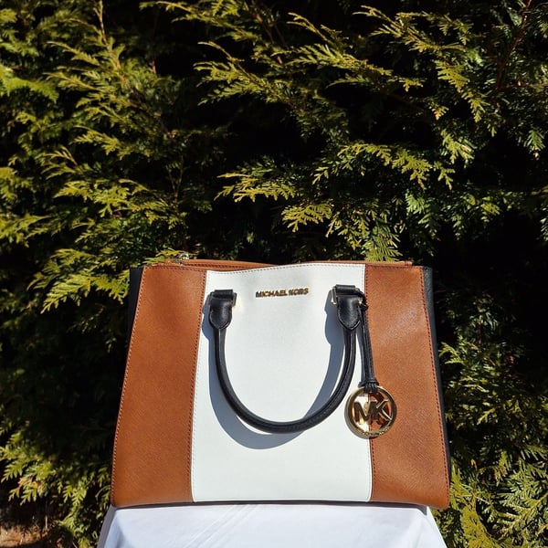Michael Kors Sutton Center Stripe Large Satchel