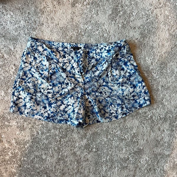 Theory silk Bermuda shorts