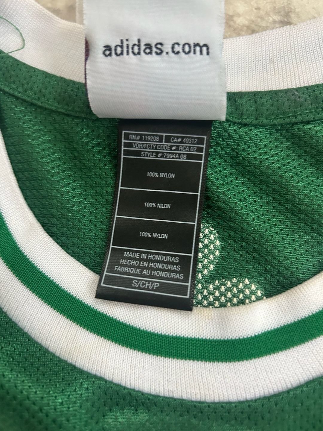 Adidas NBA Boston Celtics Ray Allen #20 Replica Jersey Green Size Small 3