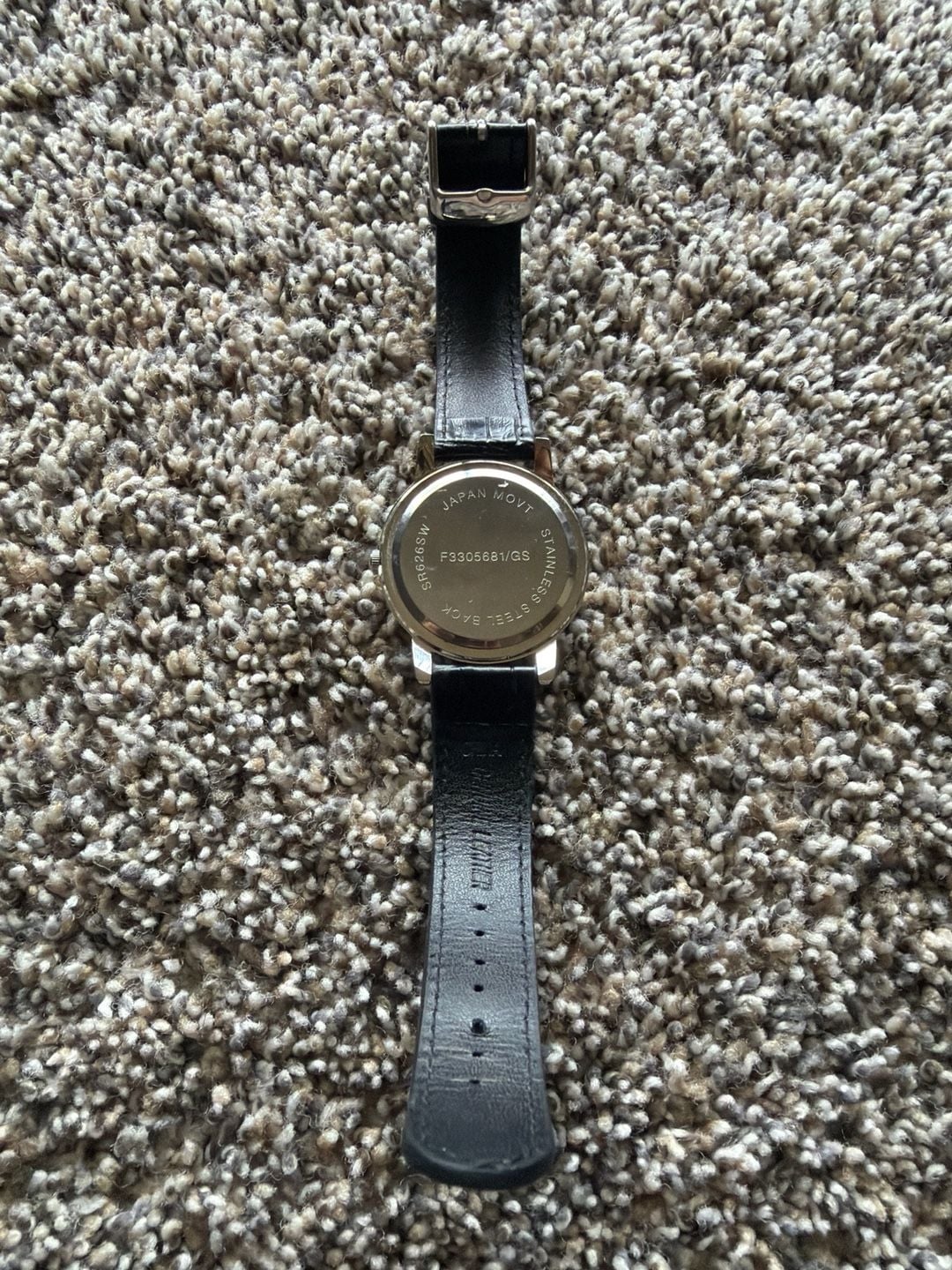 Avon Fmen Genuine Diamond Accent Watch, Black Leather 4