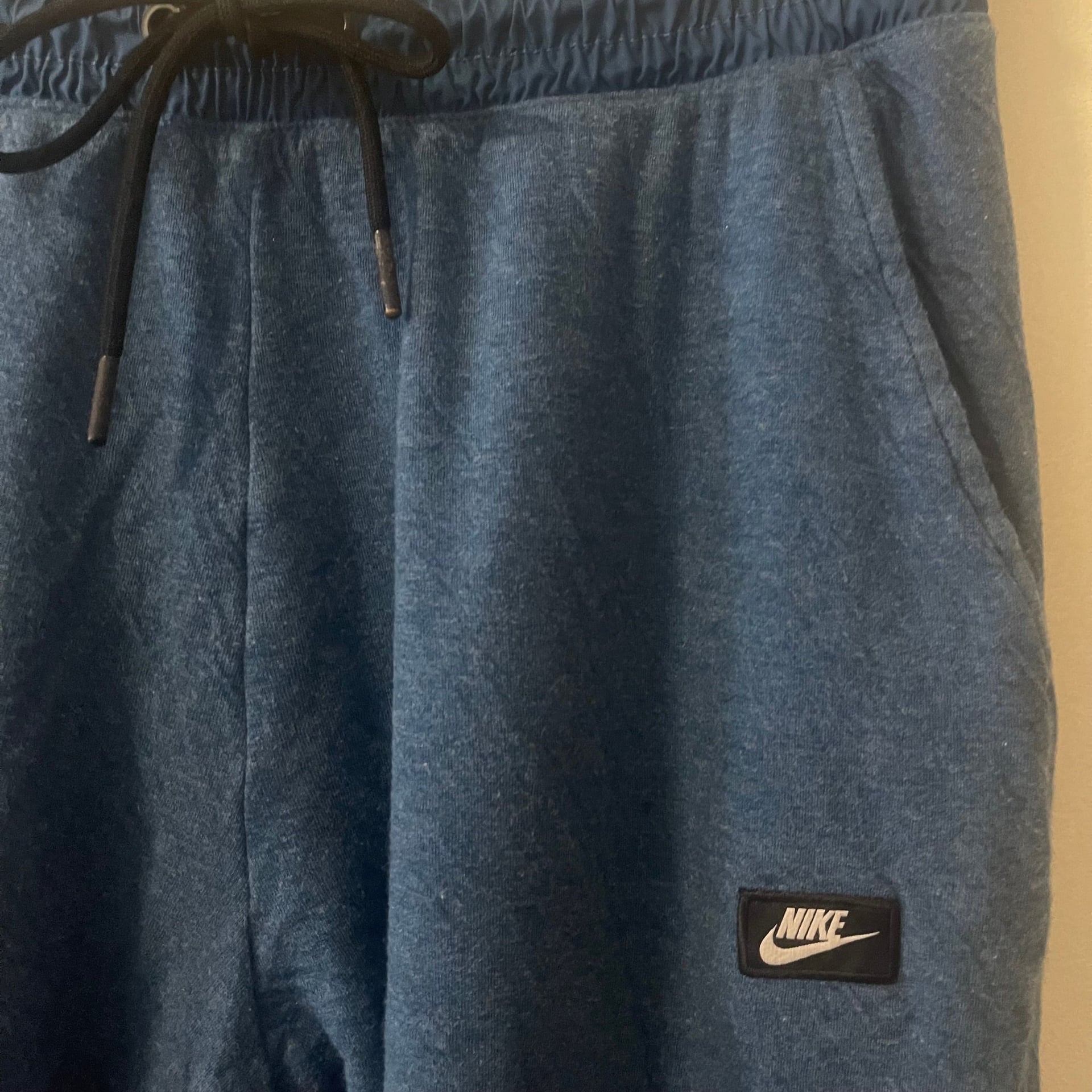 Nike Men's Fleece Joggers, Blue Tapered Sweatpants, Size Small 4