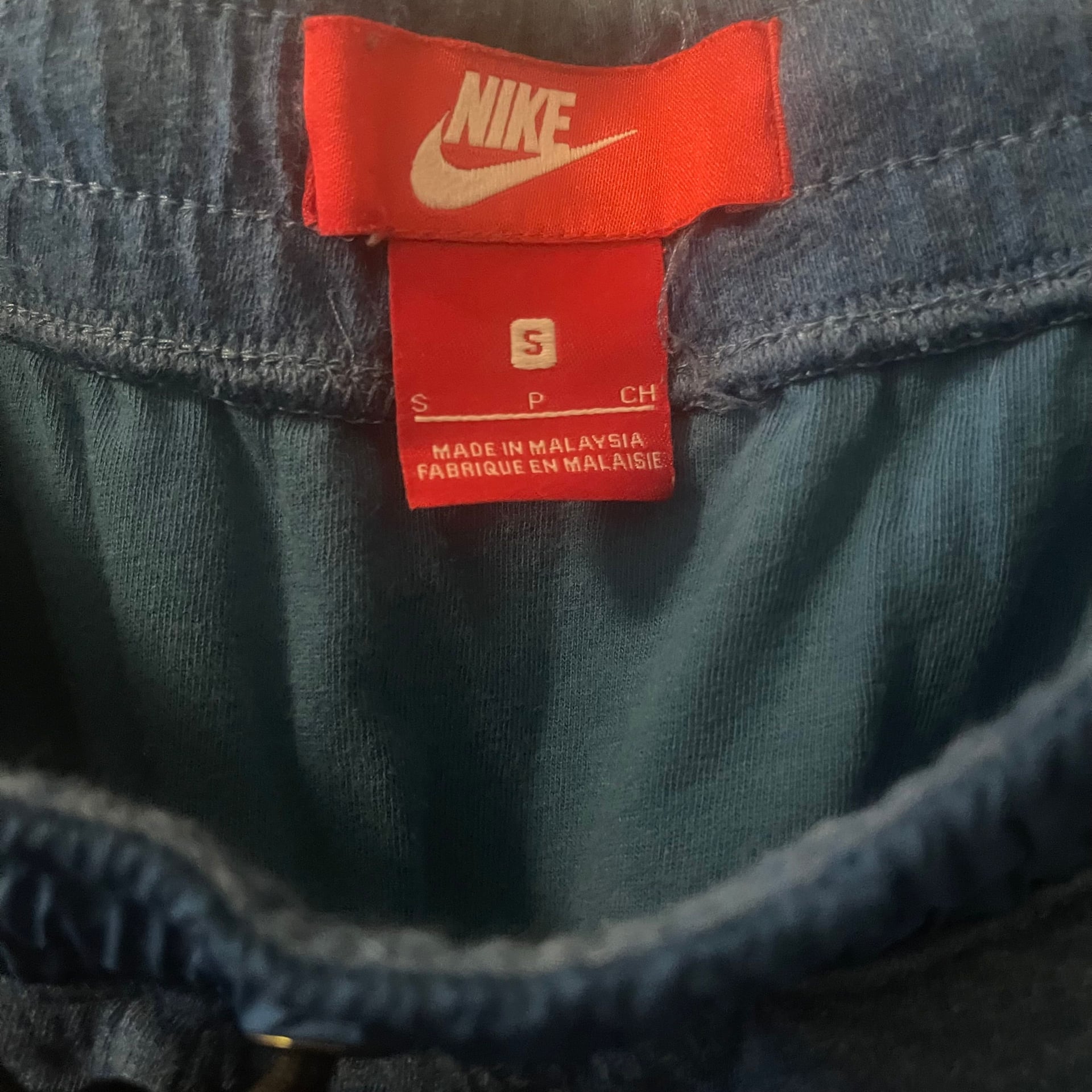 Nike Men's Fleece Joggers, Blue Tapered Sweatpants, Size Small 6