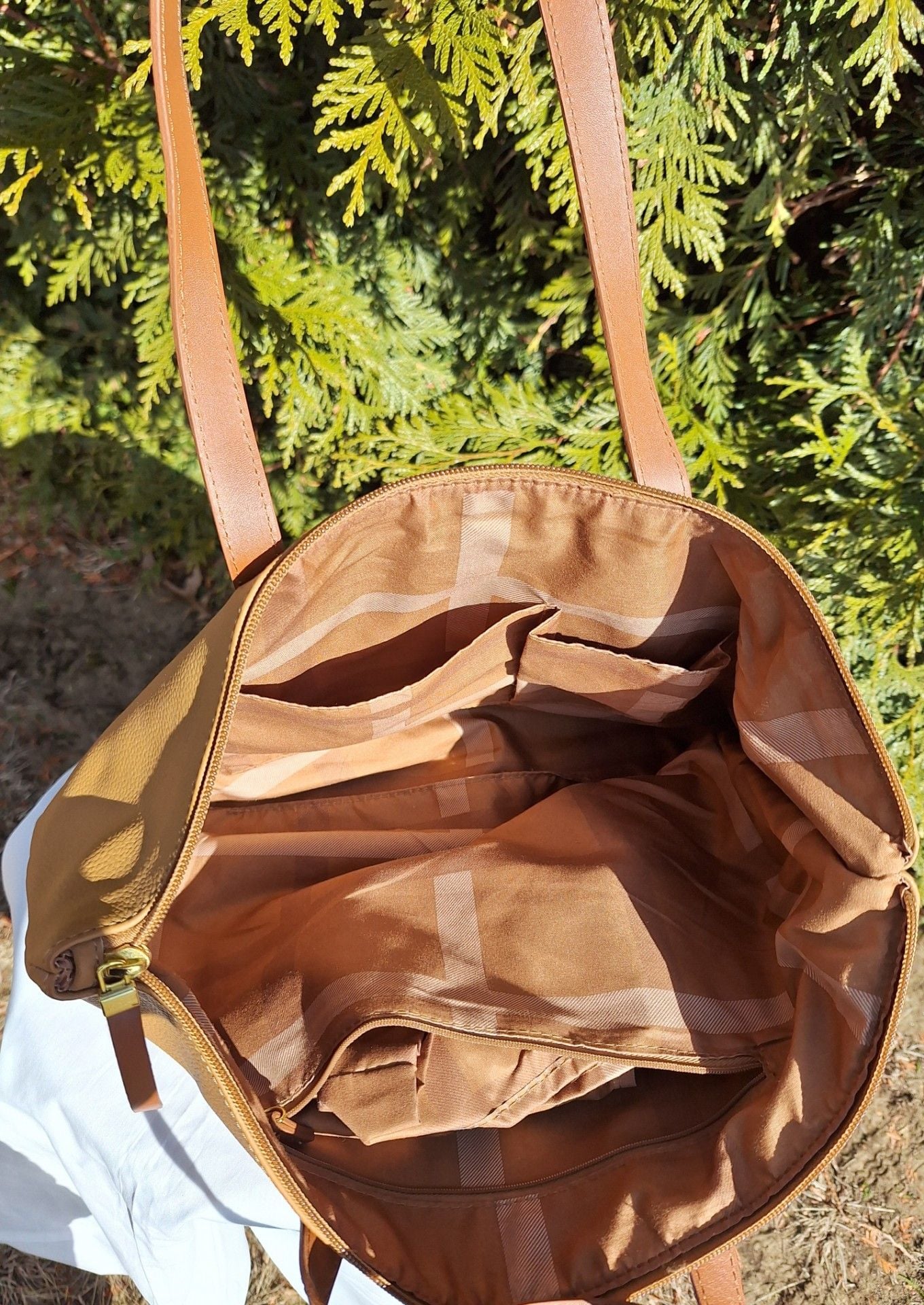 Leather tote by Joy Mangano 7