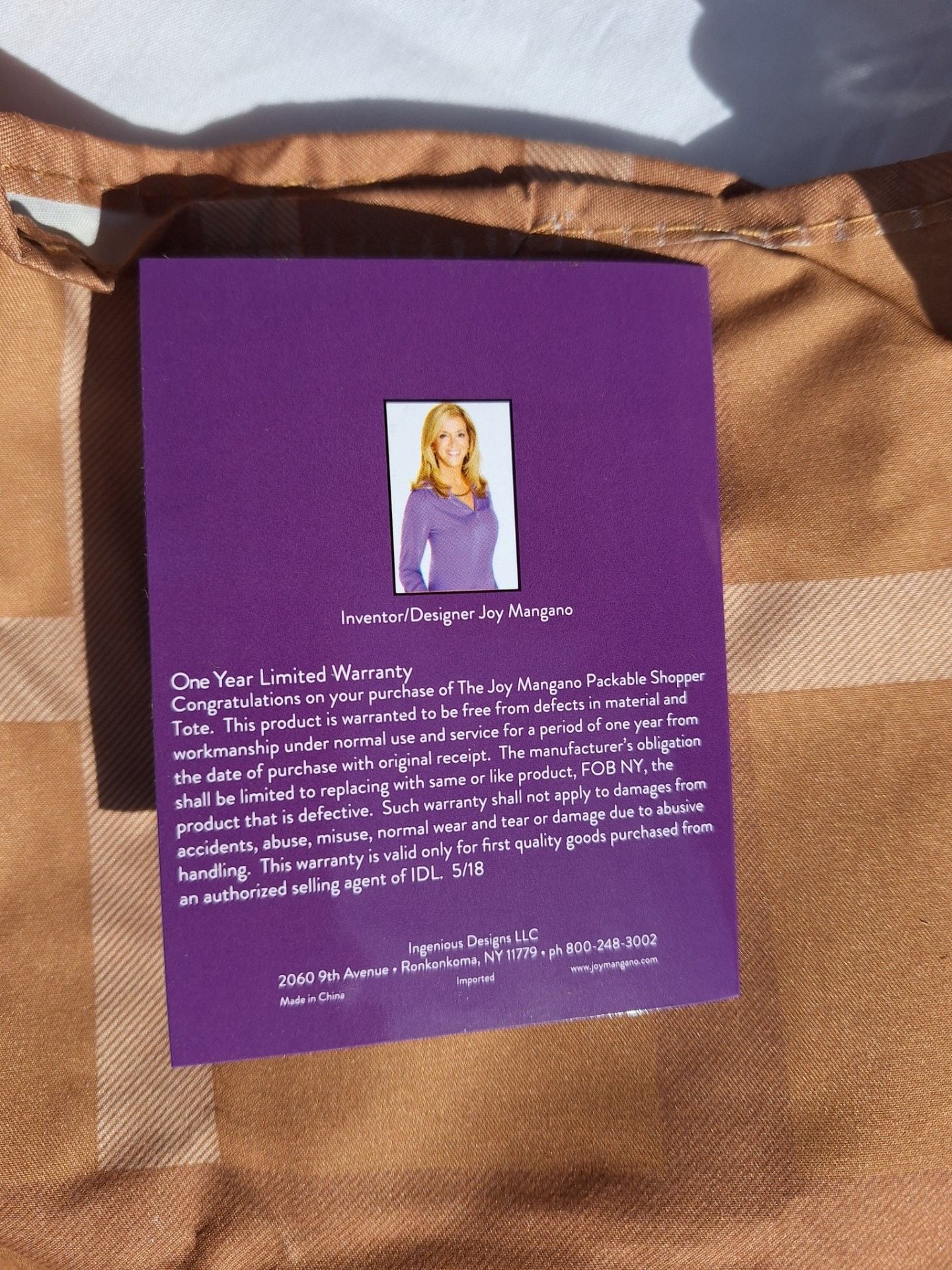 Leather tote by Joy Mangano 12