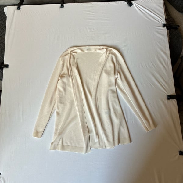 Jones New York Open Front Icon Cardigan in Jones White