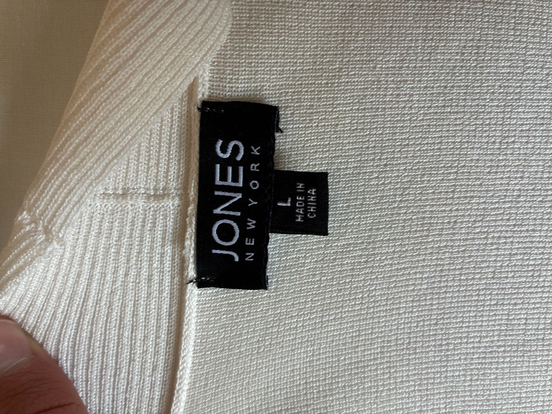 Jones New York Open Front Icon Cardigan in Jones White 3