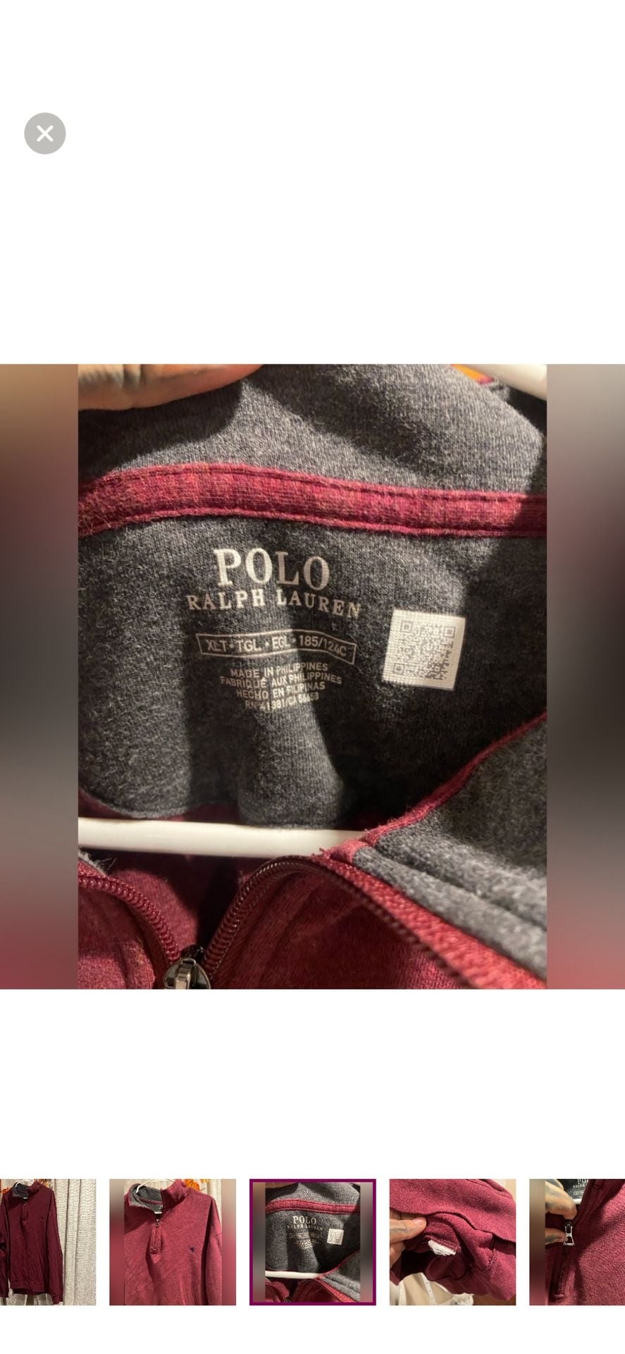 Polo Ralph Lauren Long Sleeve Sweater Cotton-Viscose Wine Heather - 4XLT - .com 10