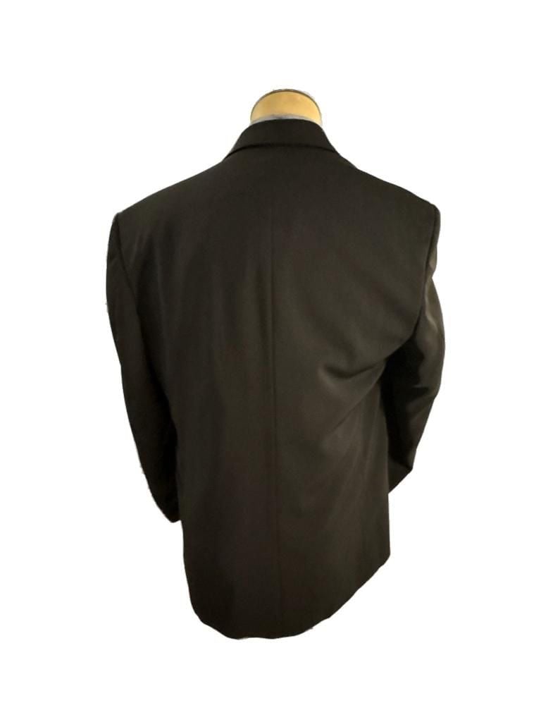 Vittorio St. Angelo Men's Black Two-Piece Tuxedo Suit 43R Pants 32x30” 10