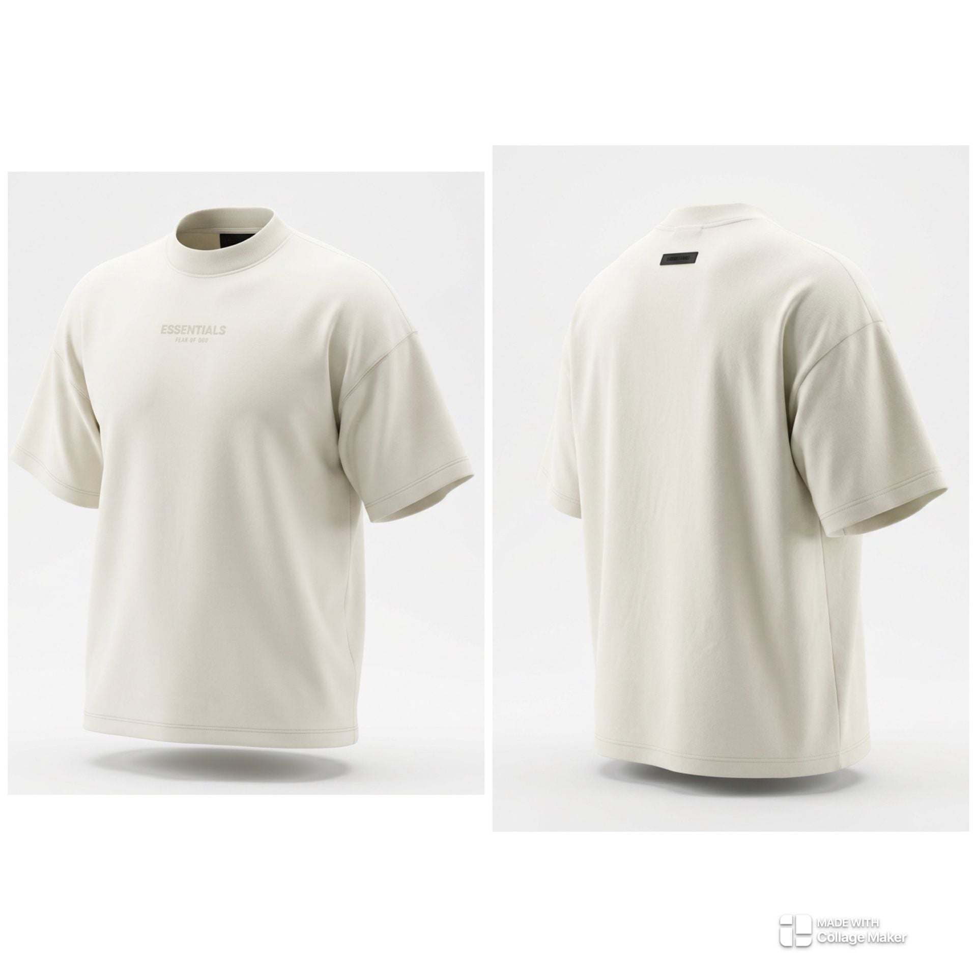 Fear of God Essentials 3D Logo Tee Eggshell 2