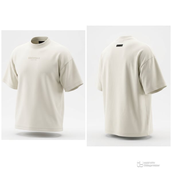 Fear of God Essentials 3D Logo Tee Eggshell