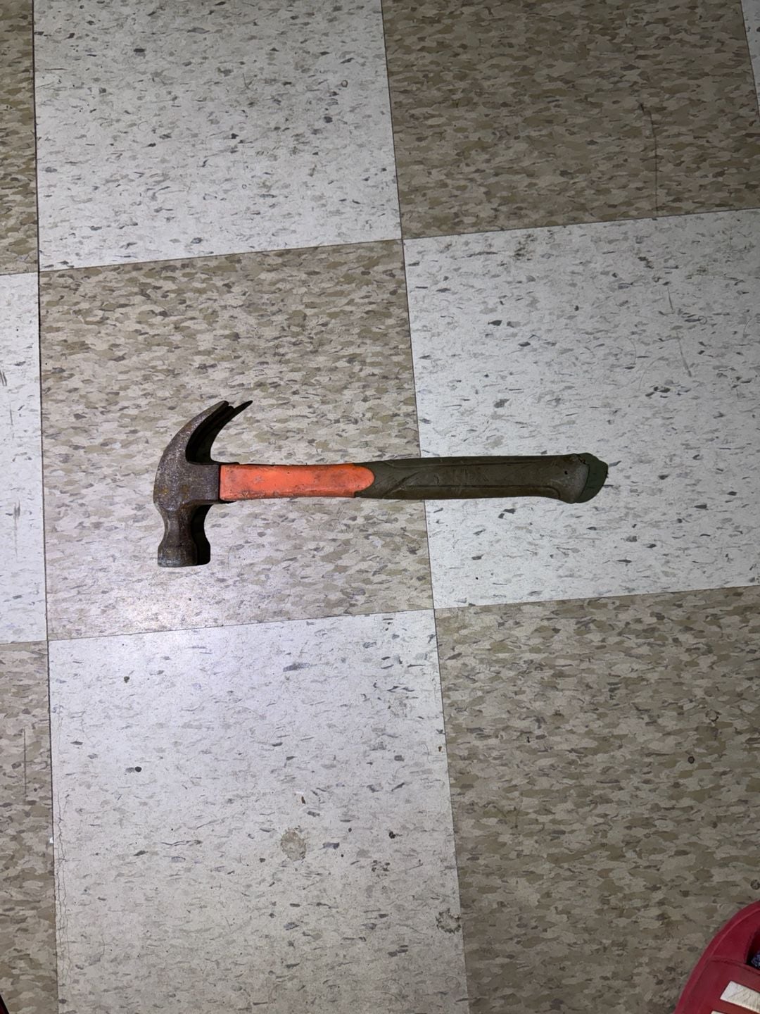 HDX 16 oz. Curved Claw Hammer with Orange and Grey Fiberglass Handle 1
