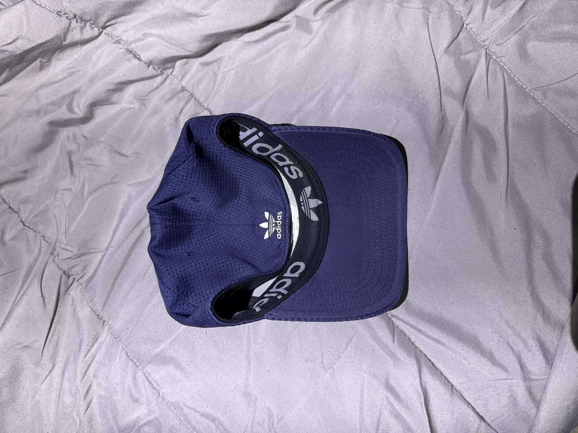 Adidas Originals Night Marine Navy Blue A-Flex Mesh Stretch Fit Trefoil Baseball Cap 3