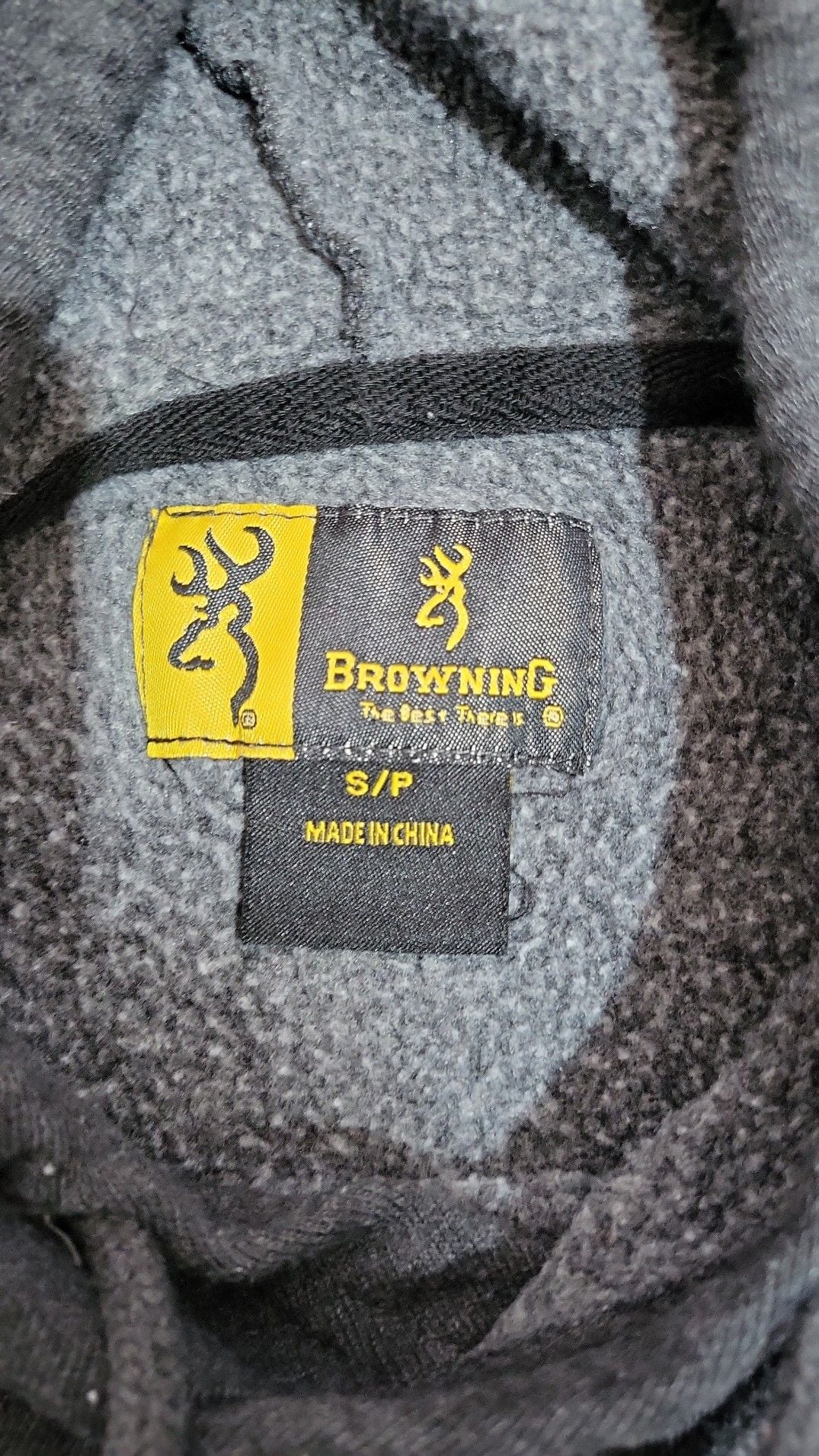 Browning Women's Heathered Charcoal Grey Heart Buck Hoodie 3