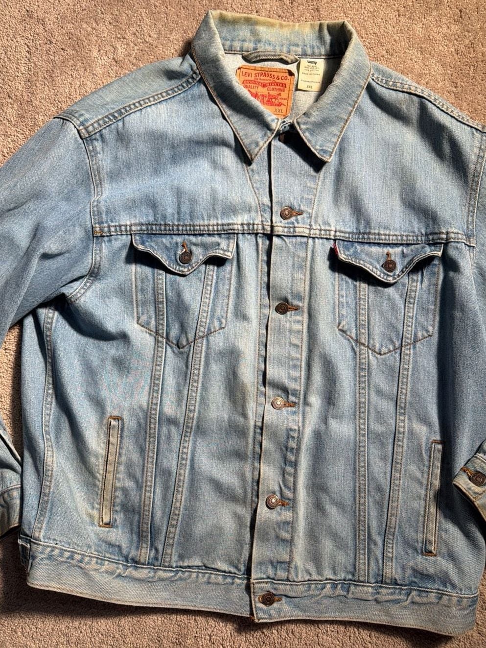 Vintage 80s-90s Levi's Denim Trucker Jacket 705070389 3