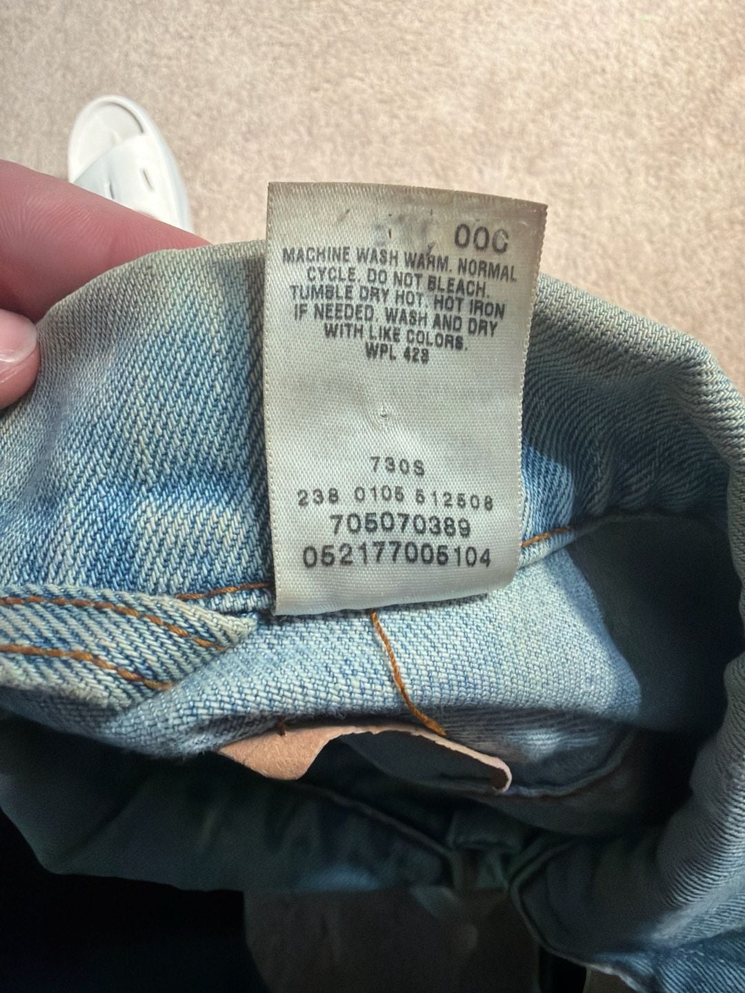 Vintage 80s-90s Levi's Denim Trucker Jacket 705070389 7
