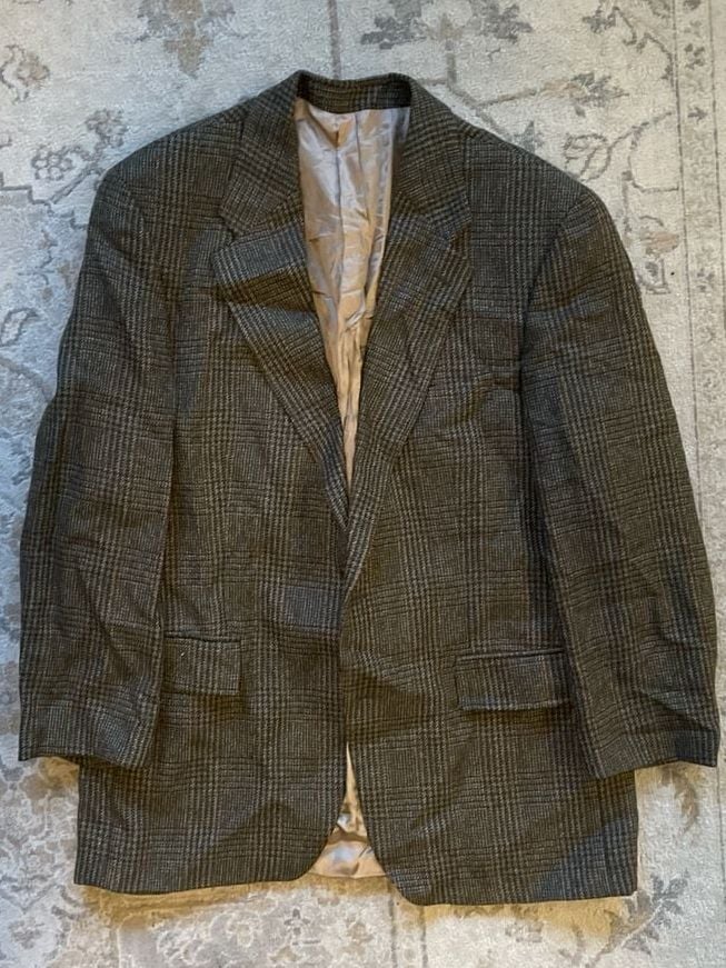 Polo University Club by Ralph Lauren Mens Wool Plaid Sport Coat Blazer 43R 1