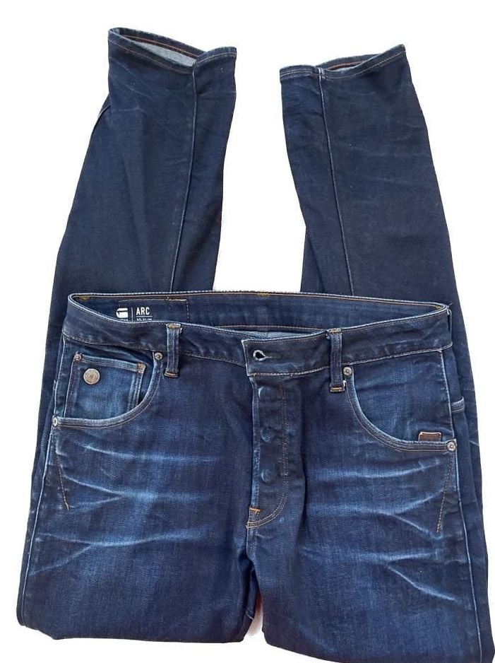 31/30 G-Star RAW Arc 3D Slim Tapered Jeans Dark Aged Indigo 3