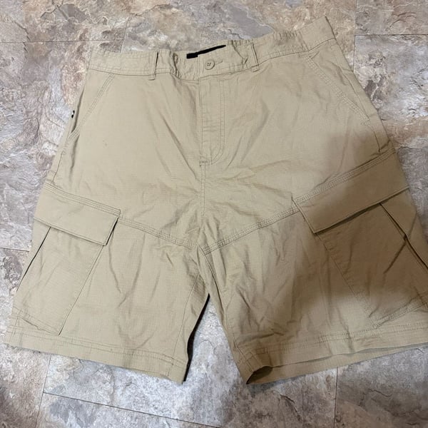 Edgar + Ash Men's Khaki Ripstop Cargo Shorts
