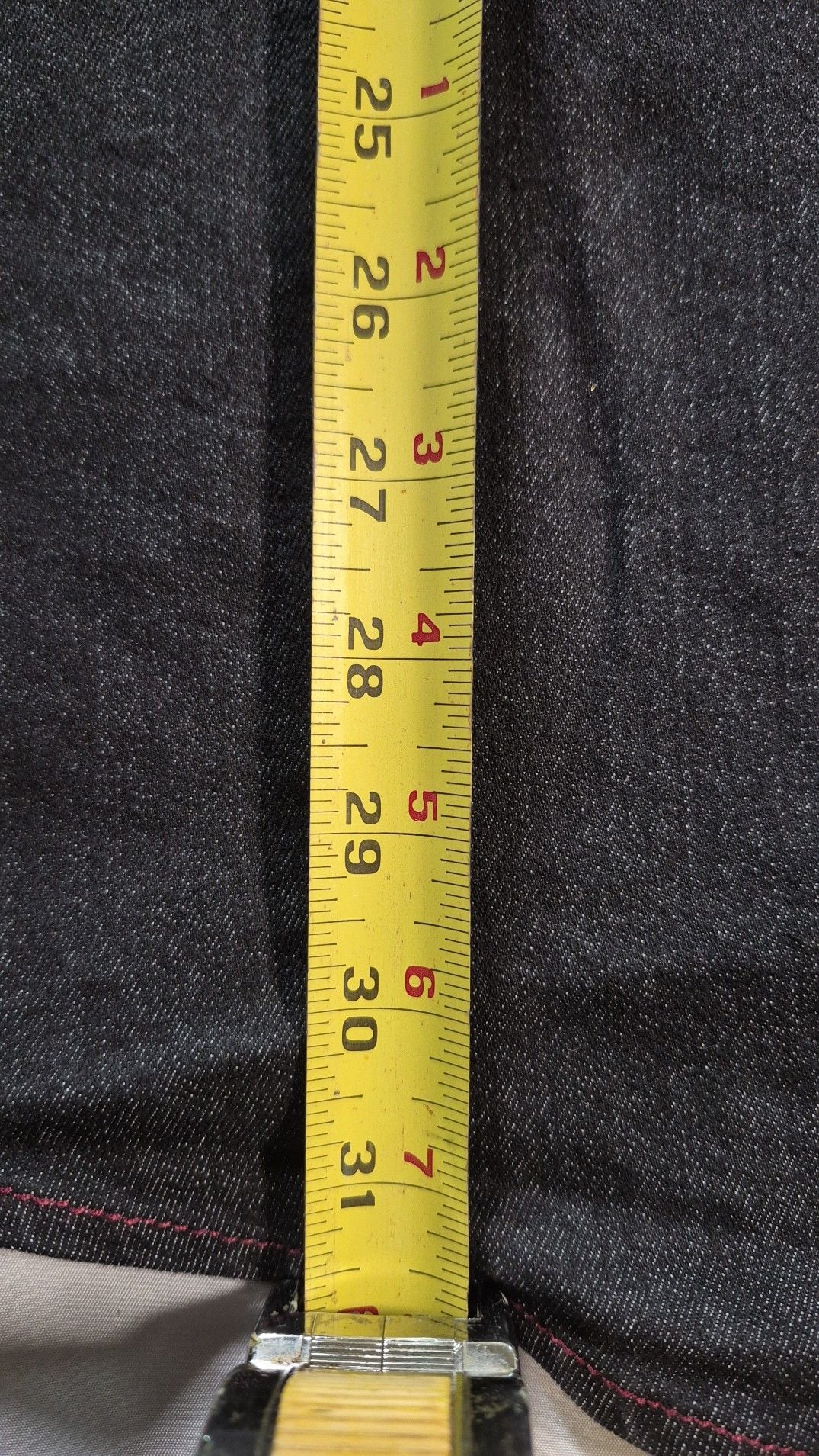 Inserch Men's Charcoal Grey Denim Shirt with Maroon Micro Suede Elbow Patches and Contrast Trim 3XL 7