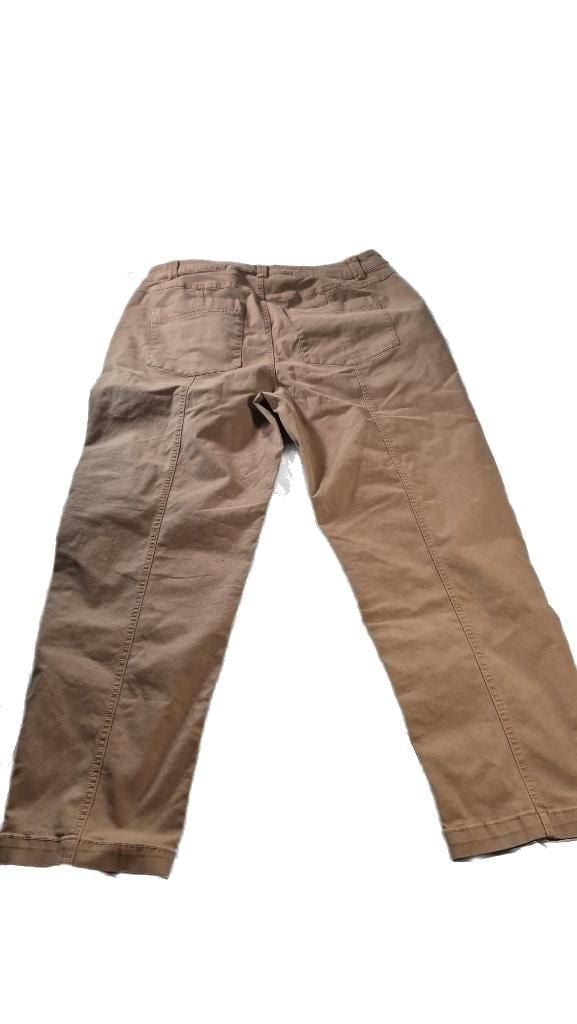 Amazon Essentials Women's High-Rise Seamed Wide-Leg Crop Pant size 14 10