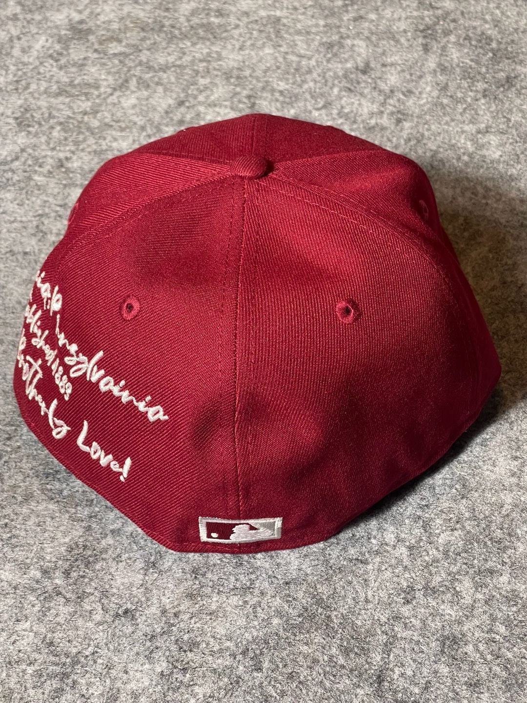 New Era Philadelphia Phillies 59FIFTY Size 7 3/4 Fitted Hat Maroon 4