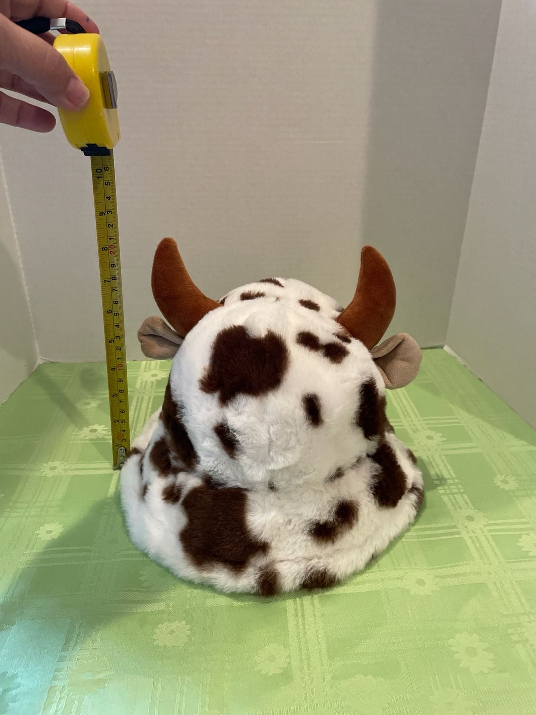 Cute Fuzzy Cow Bucket Hats With Horns, Creative Fluffy Cow Hats,  Bucket Hats for Men or Women.  8