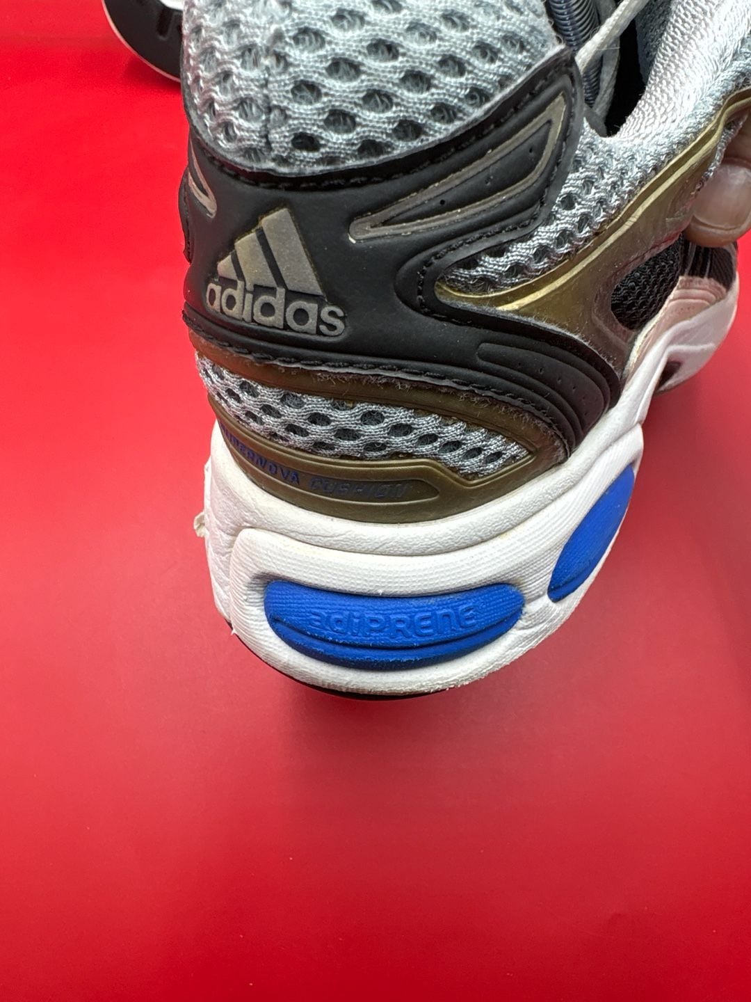 New Rare Vintage Adidas Supernova Cushion Running White Blue Shoes Womens Size 8 8