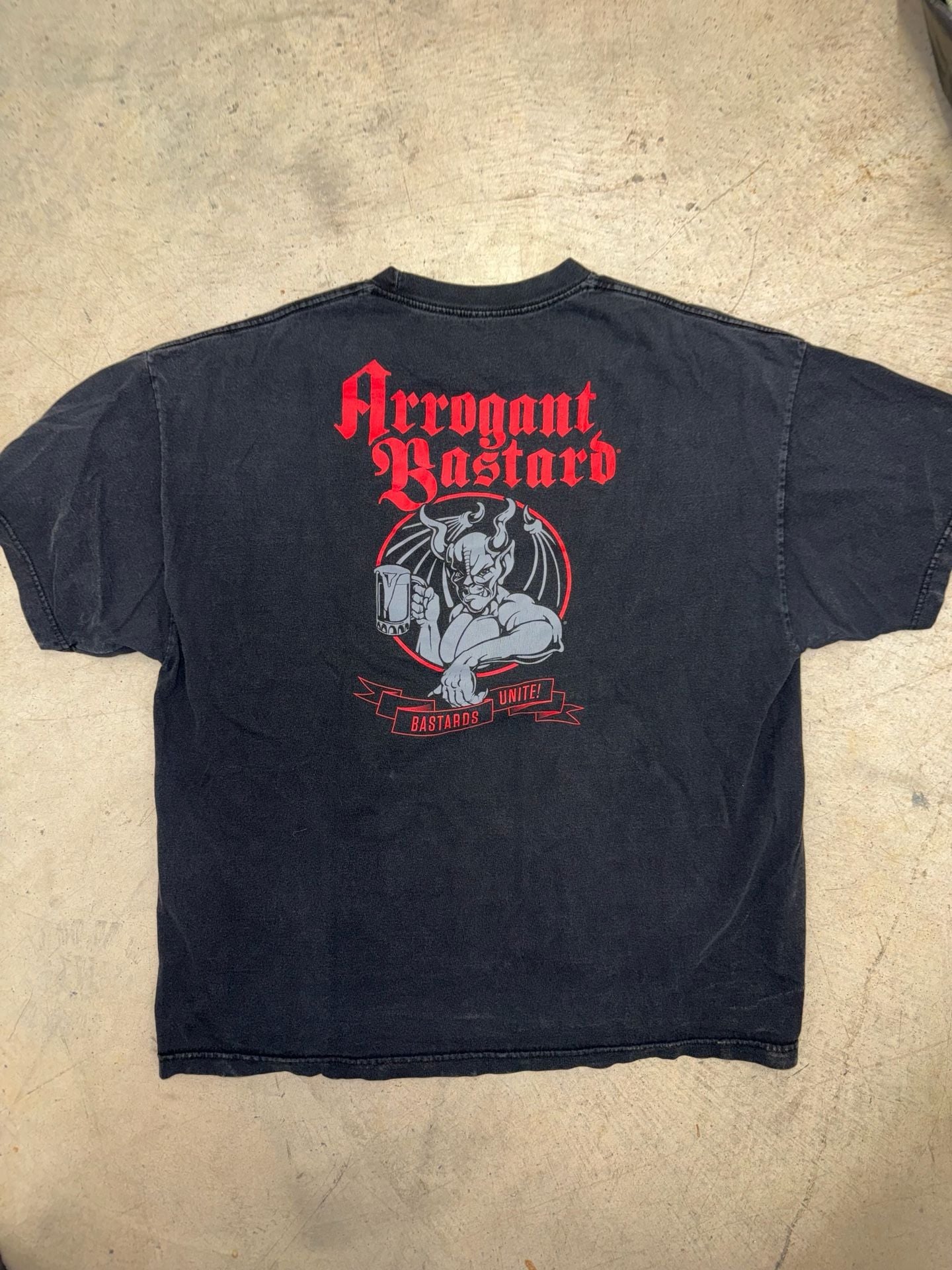 Arrogant Bastard Brewing Gargoyle Bastards Unite! Graphic T-Shirt XX-Large 2
