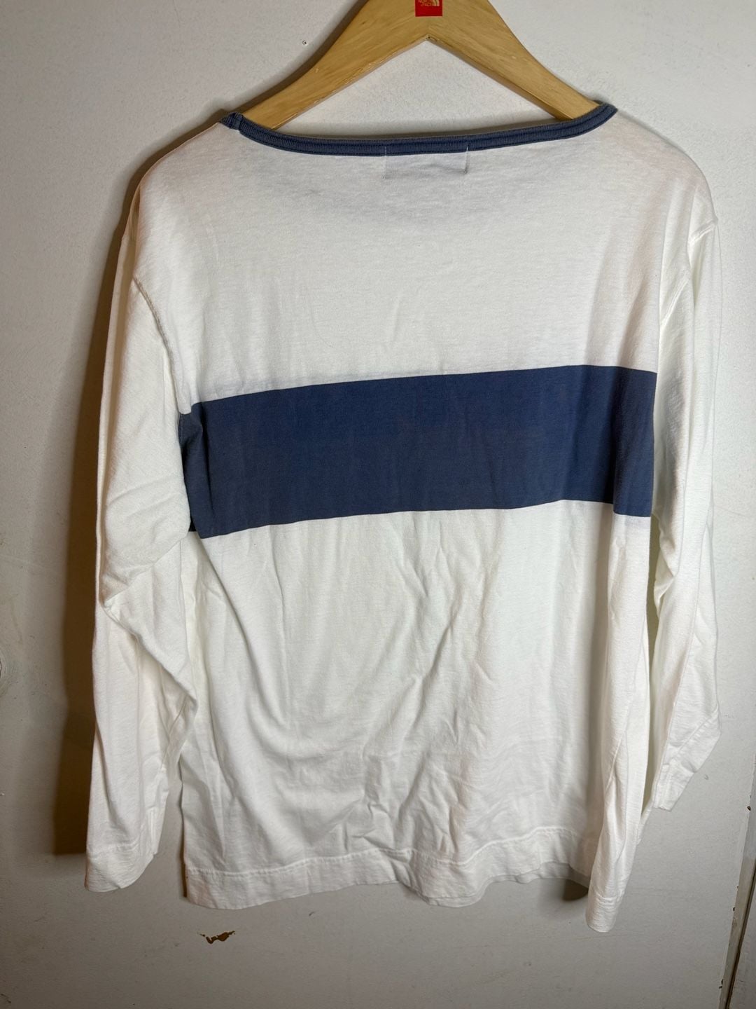 Ralph Lauren RLYC Yacht Club Long Sleeve Shirt White Navy Men's Size M 7