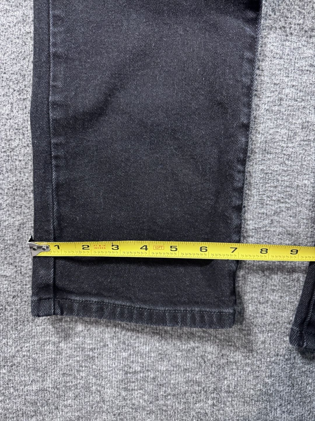 Revice Denim Black Cross-Front V-Waist Straight Leg Jeans 10