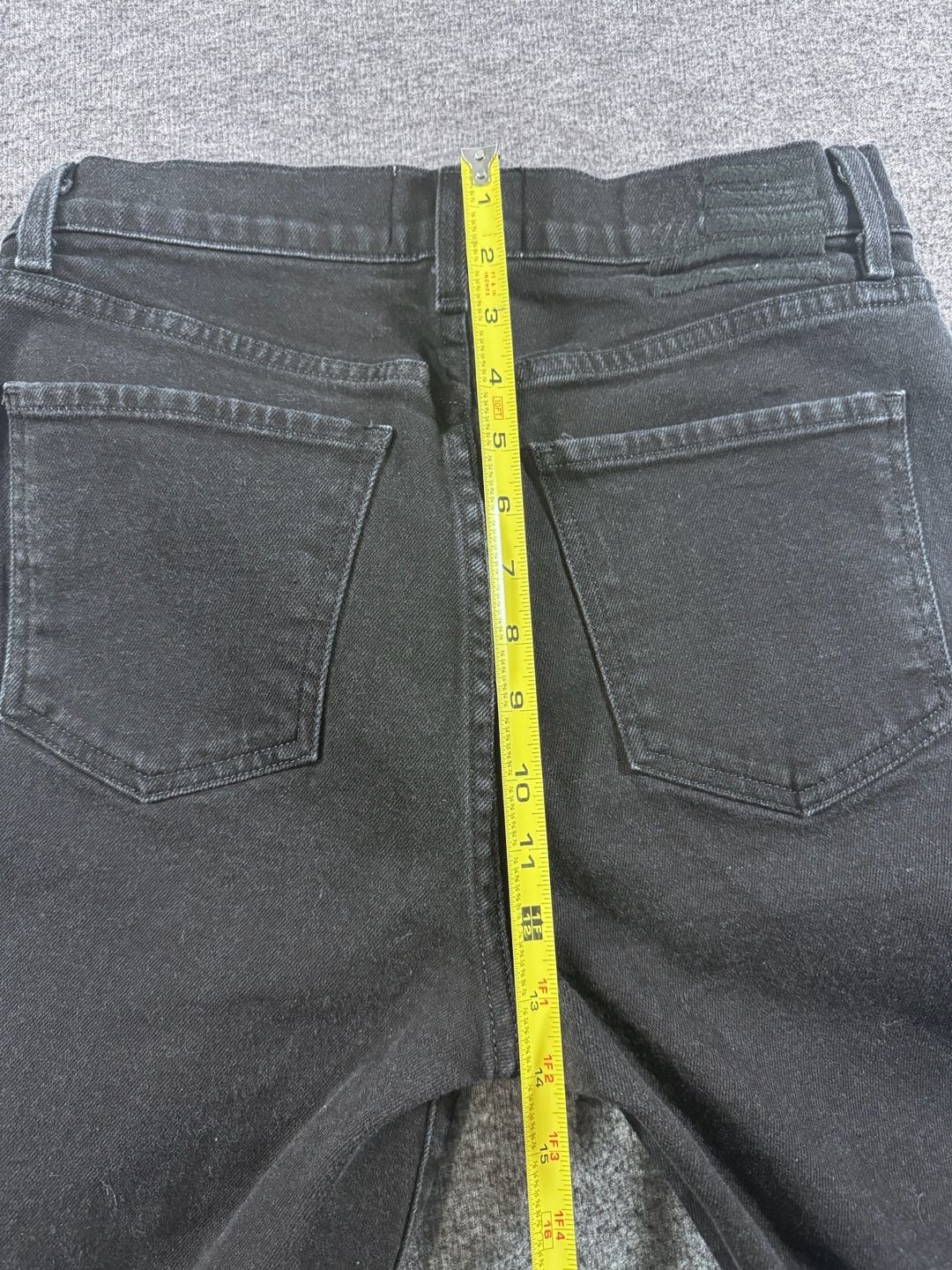Revice Denim Black Cross-Front V-Waist Straight Leg Jeans 11