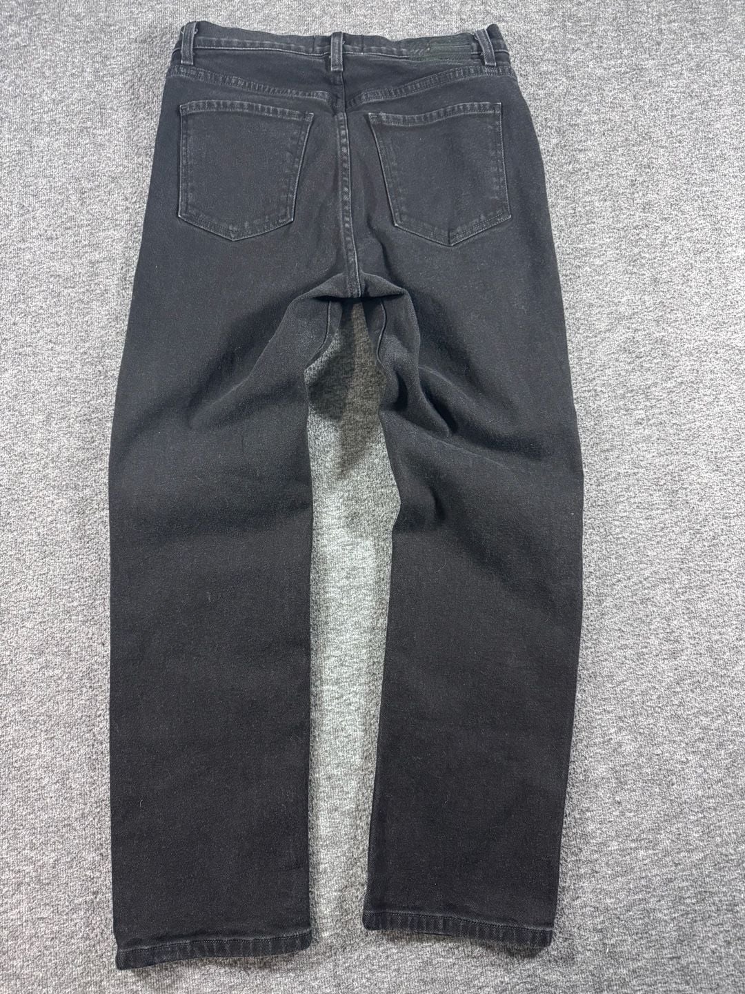 Revice Denim Black Cross-Front V-Waist Straight Leg Jeans 12