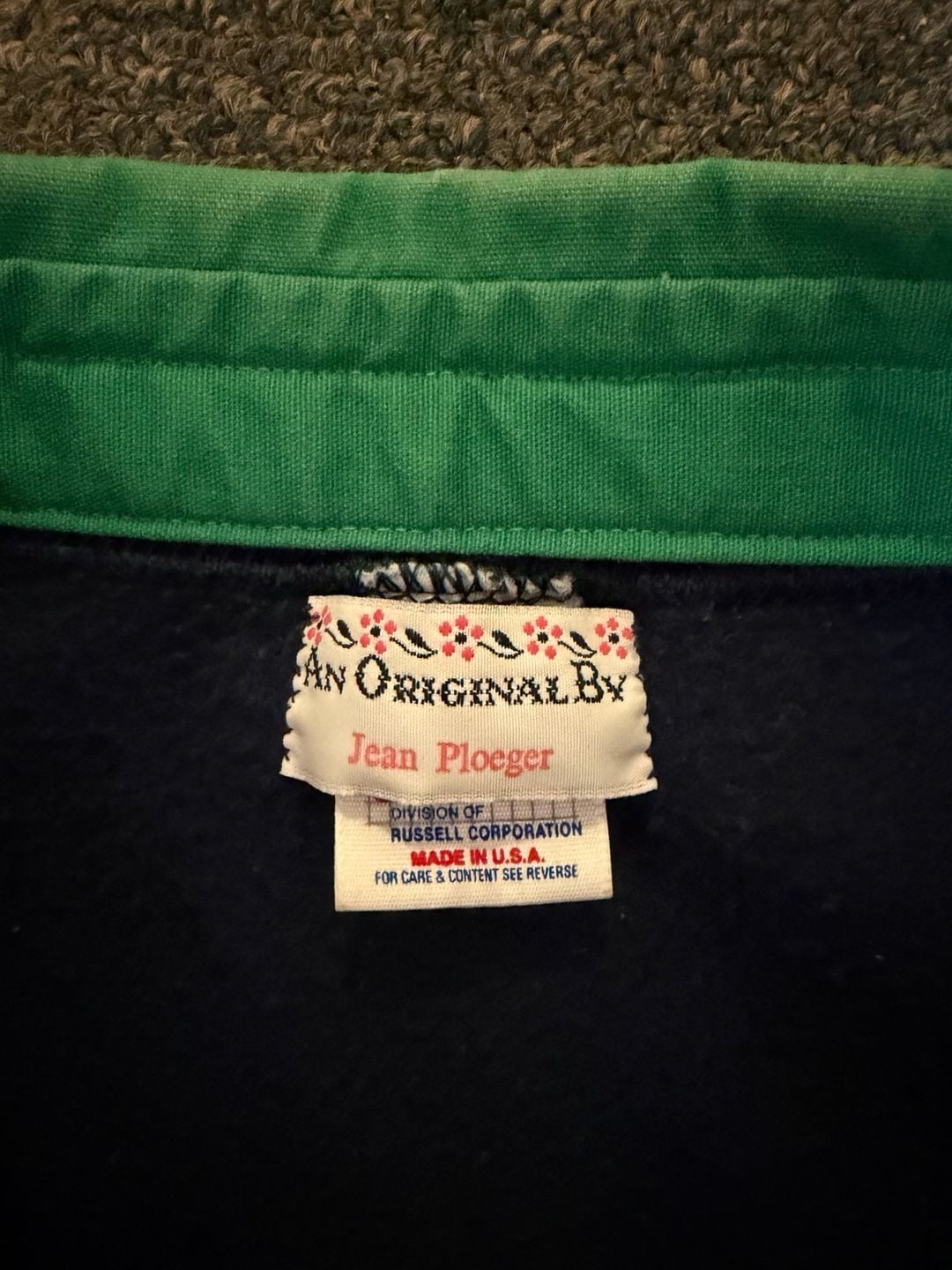 Vintage 90s Russell Jean Ploeger Golf Novelty Button-Front Sweatshirt Jacket 3
