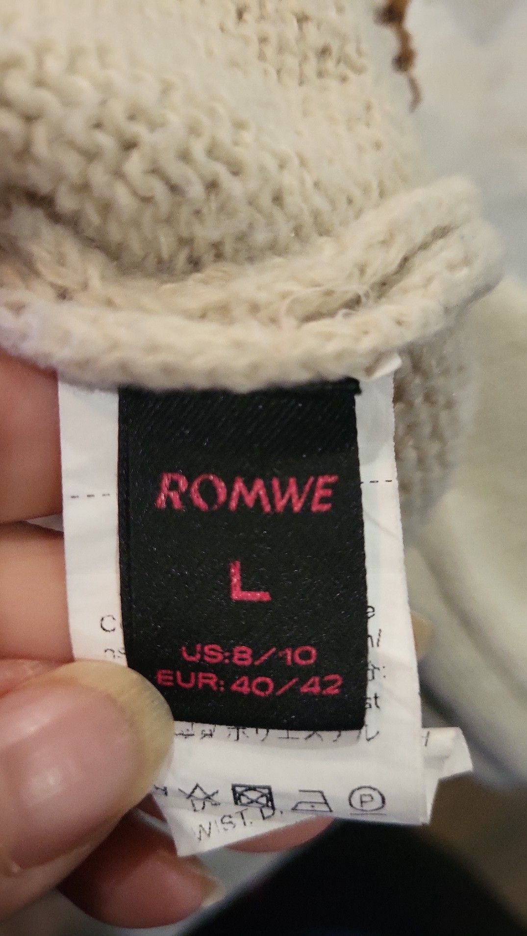 ROMWE Fairycore Fox and Flower Embroidery Cropped Cardigan Sweater, size L 4
