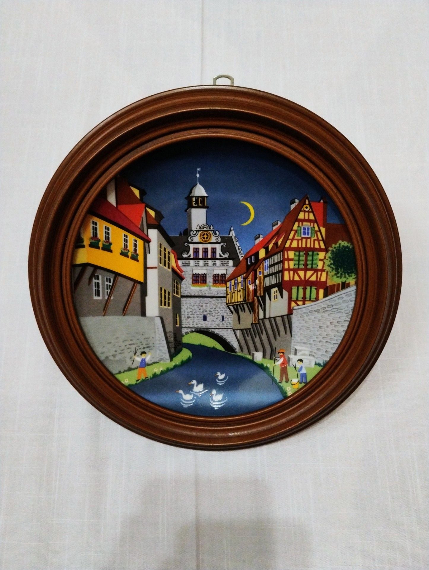 Vintage Schirnding Bavaria Collector Plate - "Marktbreit" by Barbara Fürstenhöfer 1