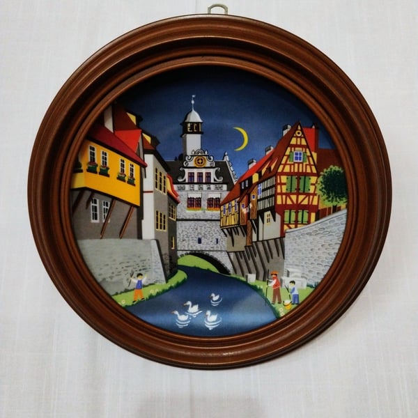 Vintage Schirnding Bavaria Collector Plate - "Marktbreit" by Barbara Fürstenhöfer