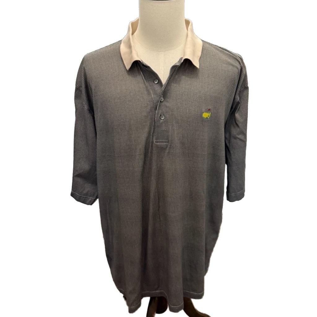Vintage Slazenger Augusta National Golf Shop Masters Polo Shirt XXL Houndstooth 2